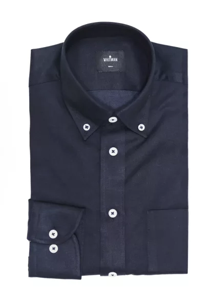 Camisa azul oscuro para hombre Whitman hecha responsablemente en colombia | Encuentra regalos para papá